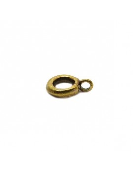 Intercalaire à breloques anneaux bronze 9 mm