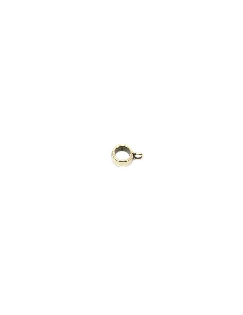 Intercalaire à breloques anneaux argent vieilli 5 mm Intercalaire à breloques anneaux argent vieilli 5 mm