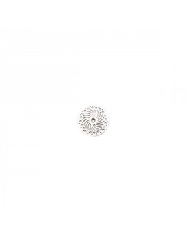 Estampe roue argent vieilli 13 mm