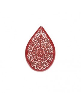 Estampe goutte 32x48 mm rouge