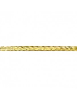 Ruban lurex tressé doré 5 mm - 50 cm