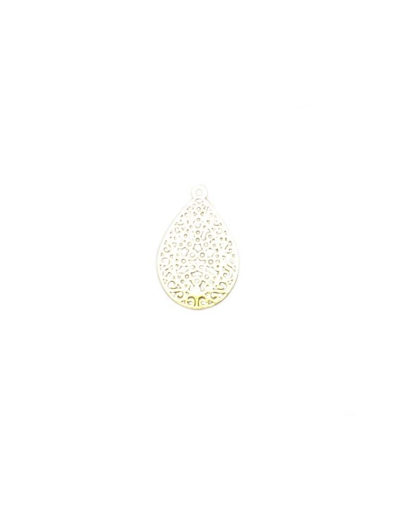 Estampe goutte 16x24 mm rose doré