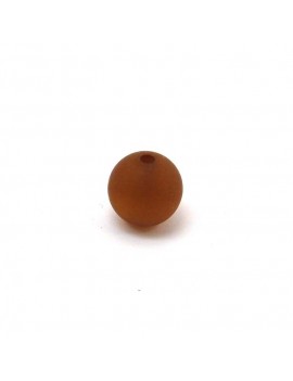Perle polaris mat 8 mm marron