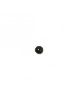 CABOCHON EN VERRE NOIR 4 MM