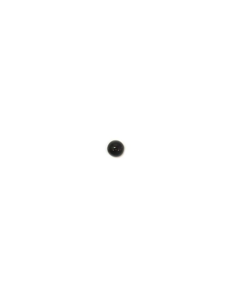 CABOCHON EN VERRE NOIR 4 MM