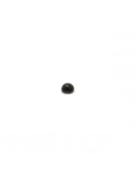 CABOCHON EN VERRE NOIR 4 MM