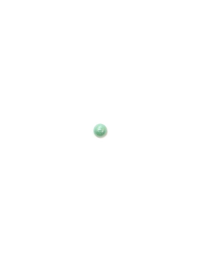 Cabochon en verre turquoise 4 mm