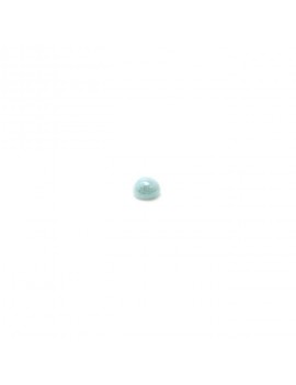 Cabochon en verre turquoise 4 mm