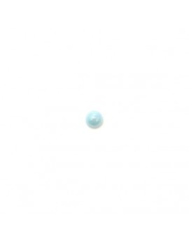 Cabochon en verre bleu ciel 4 mm