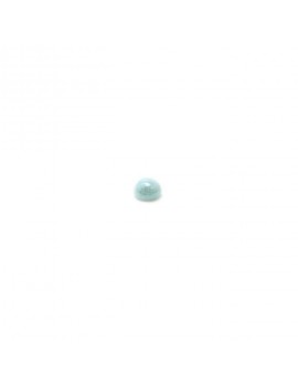 Cabochon en verre bleu ciel 4 mm