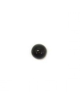 Cabochon en verre noir 6 mm