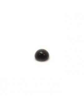 Cabochon en verre noir 6 mm