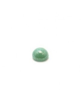 Cabochon en verre turquoise 6 mm