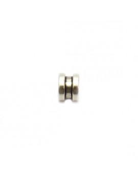 Perle boulon argent vieilli 6x8 mm