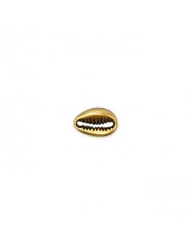 Perle coquillage bronze 8x12 mm