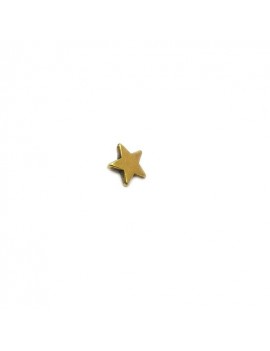 Passant étoile bronze pour cordon 5 mm
