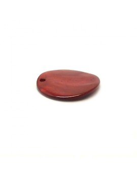 Sequin en nacre rouge 20 mm