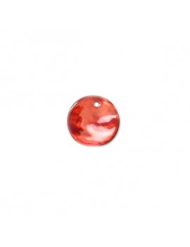 Sequin en nacre rouge 15 mm