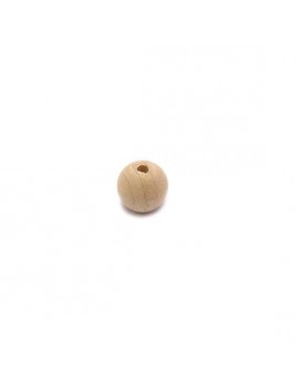 Perle en bois naturel brut 10 mm