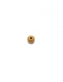 Perle en bois naturel vernis 6 mm