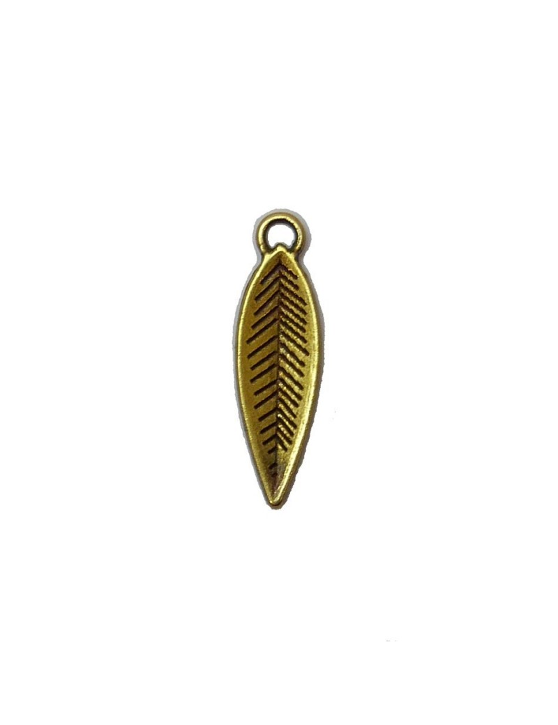 Petite plume bronze 6x20 mm