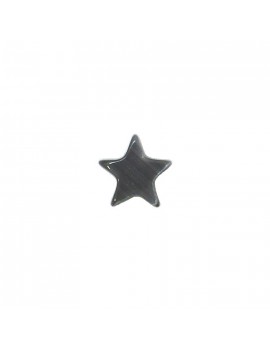 Perle étoile oeil de chat gris 8 mm