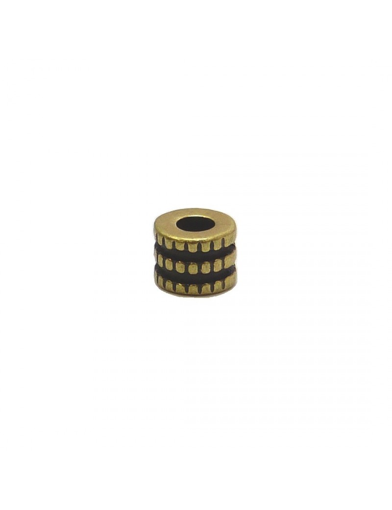 Perle roue bronze 5x6 mm