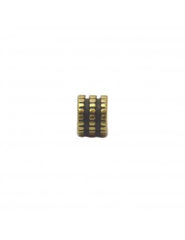 Perle roue bronze 5x6 mm