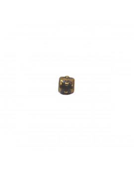 Petite perle à pointes bronze 4 mm