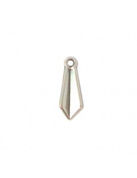 Pendentif cravate argent vieilli 9x23 mm