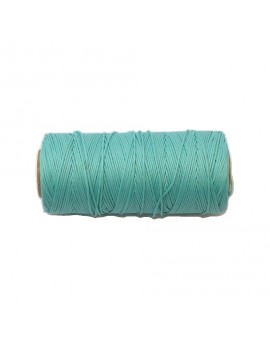 Cordon polyester 0,5 mm vert d'eau - 50 cm