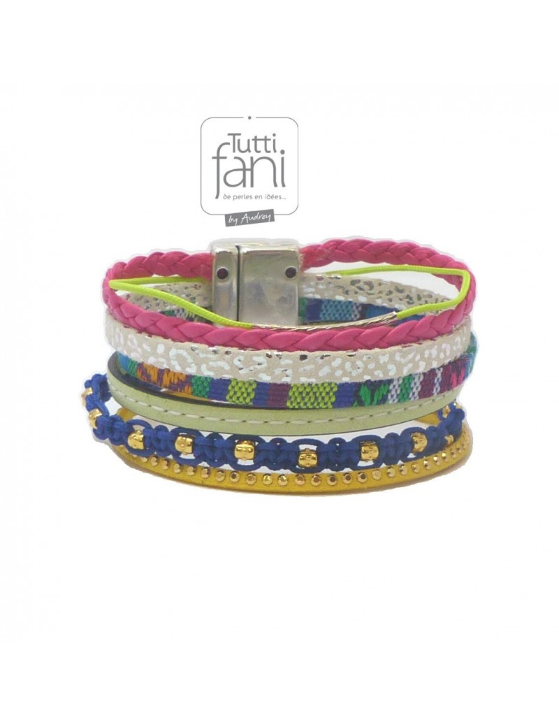 Bracelet coloré manchette