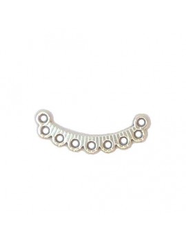 Multi-rangs 7 anneaux argent vieilli 10x28 mm