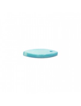 Larme en nacre bleue 9x18 mm