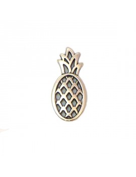 Ananas argent vieilli 12x25 mm