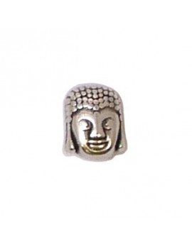 Perle Bouddha argent vieilli 8x10 mm