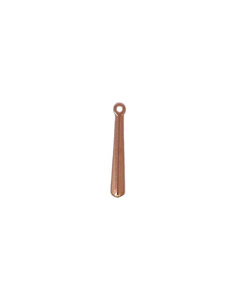 Cravate rose doré 4x29 mm