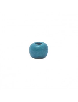 Perle céramique 8 mm turquoise mat