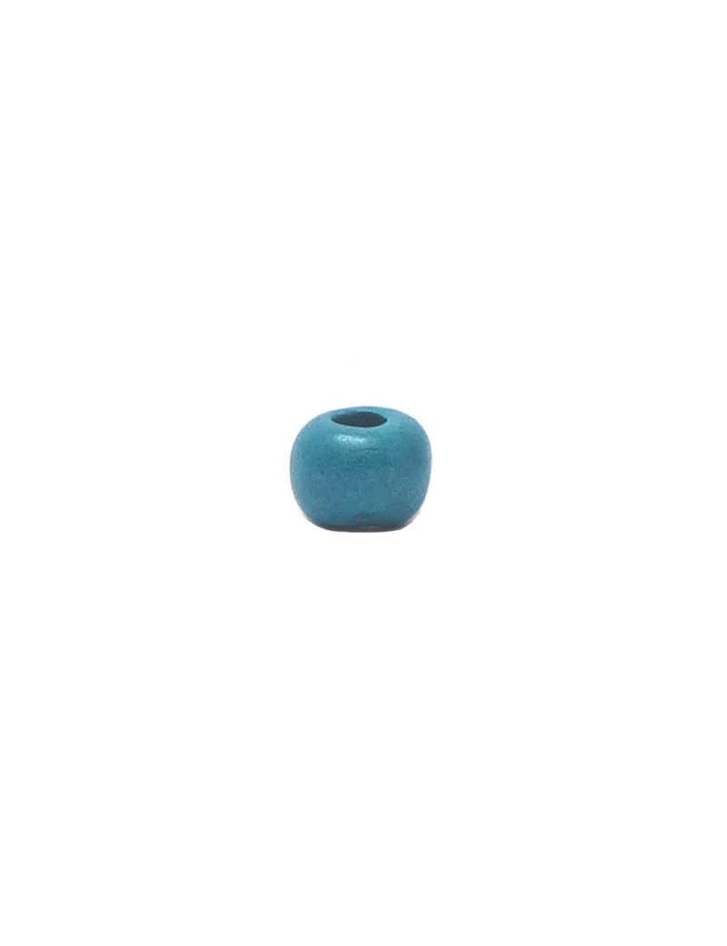 Perle céramique 8 mm turquoise mat