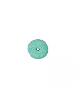 Rondelle céramique 8 mm vert d'eau mat