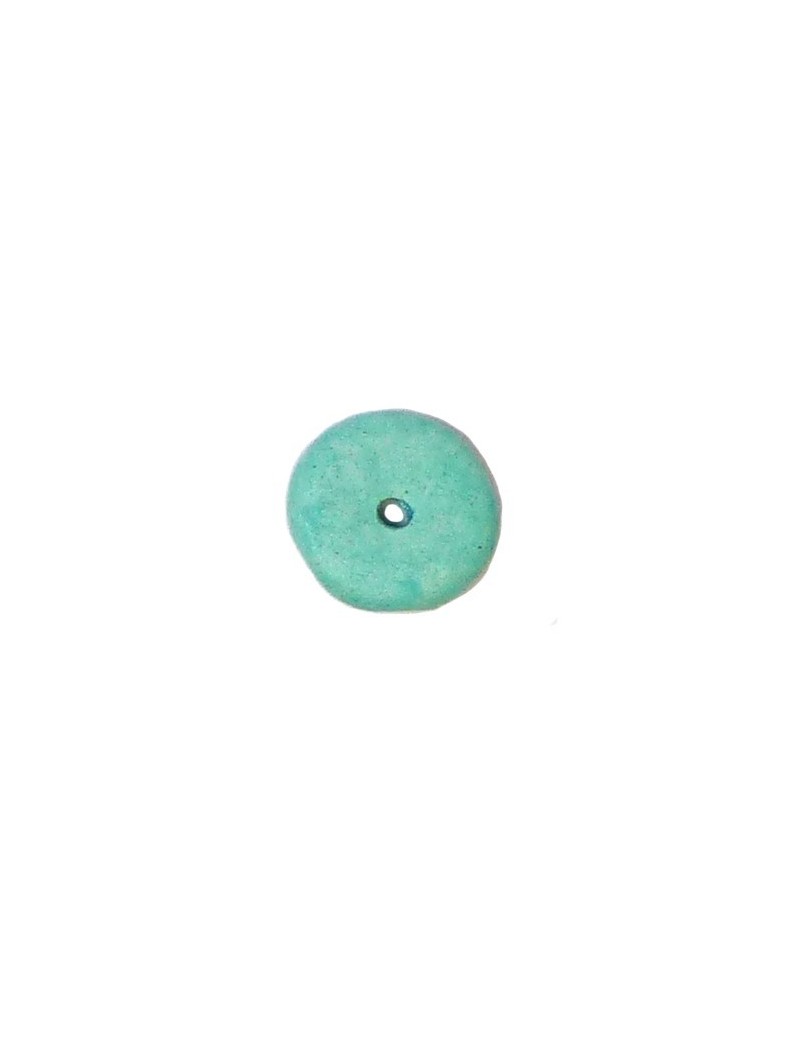 Rondelle céramique 8 mm vert d'eau mat