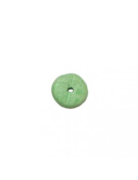 Rondelle céramique 8 mm vert mat