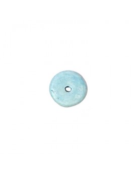 Rondelle céramique 8 mm bleu ciel mat