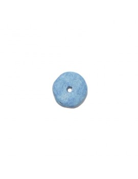 Rondelle céramique 8 mm bleu jean mat