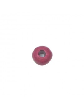 Perle céramique 8 mm fuchsia mat