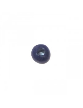 Perle céramique 8 mm bleu marine mat