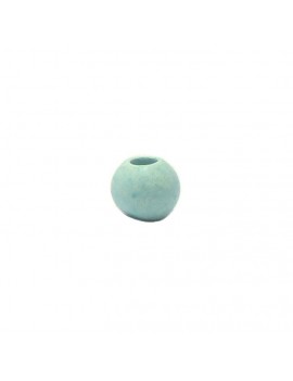 Perle céramique 8 mm bleu ciel mat