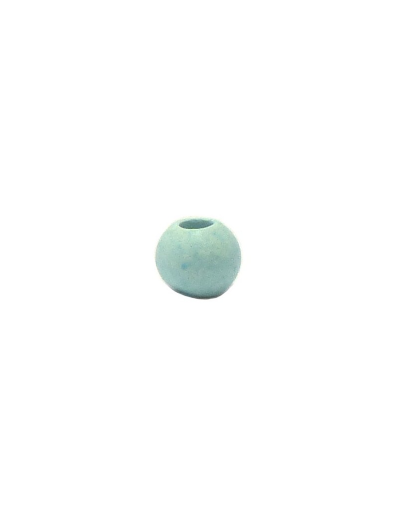 Perle céramique 8 mm bleu ciel mat