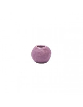 Perle céramique 8 mm mauve mat