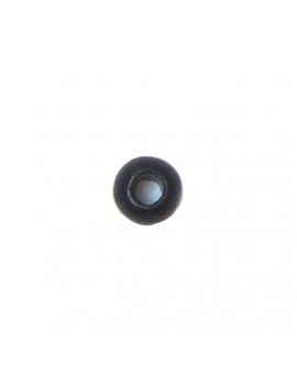 Perle céramique 8 mm noir mat